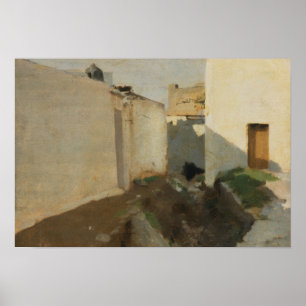 Affiche John Singer Sargent - Murs blancs à Sunlight