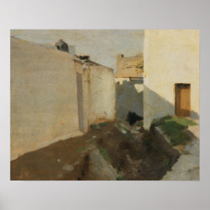 Affiche John Singer Sargent - Murs blancs à Sunlight