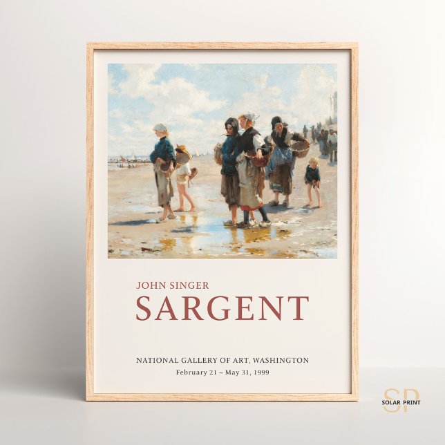Affiche John Singer Sargent Partir à la peinture de poisso (Créateur téléchargé)