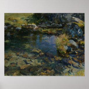 Affiche John Singer Sargent - piscine alpine