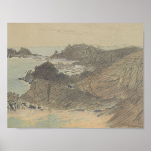 Affiche John Singer Sargent - Rocky Coast