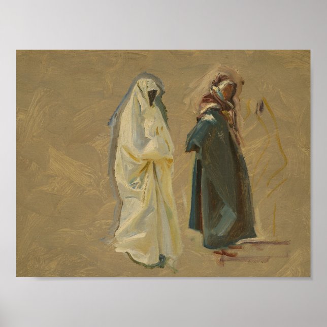 Affiche John Singer Sargent - Study of Two Bedouins (Devant)