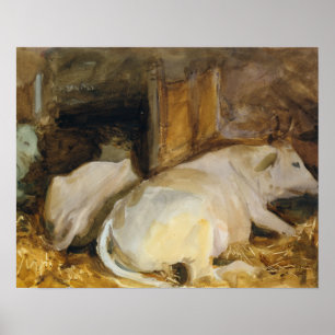 Affiche John Singer Sargent - Trois Oxen