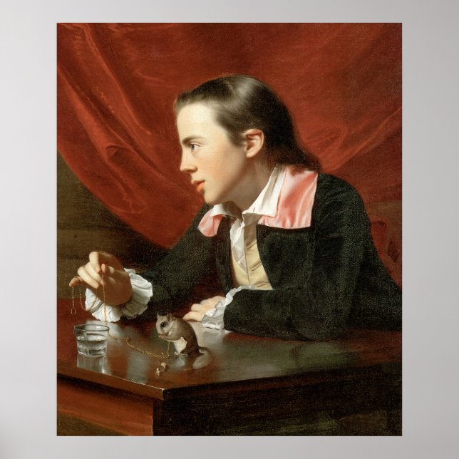 Affiche John Singleton Copley Boy Avec Un Écureuil (Devant)