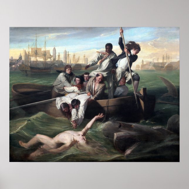 Affiche John Singleton Copley Watson et le requin (Devant)