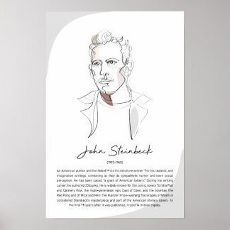 Affiche John Steinbeck