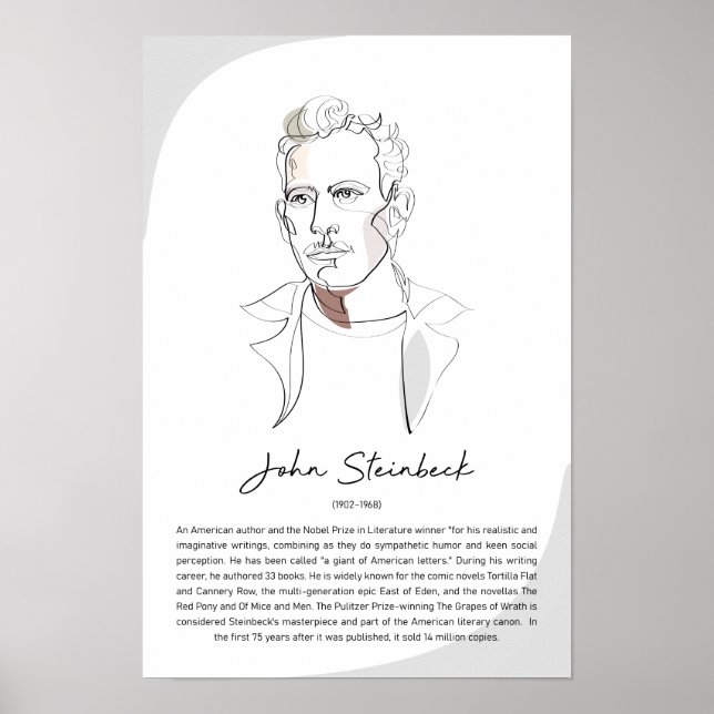 Affiche John Steinbeck (Devant)