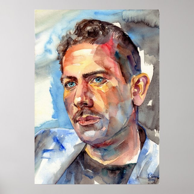 Affiche John Steinbeck Portrait (Devant)