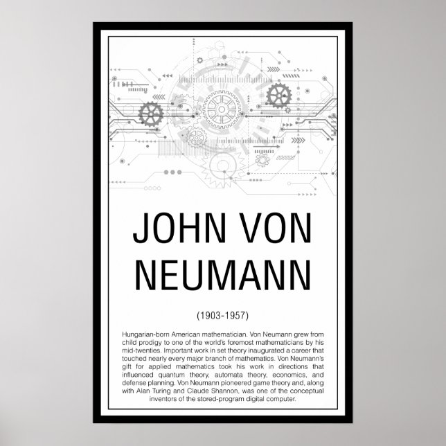 Affiche John von Neumann (Devant)
