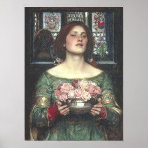 Affiche John W Waterhouse - Gather Ye Rosebuds (1908)