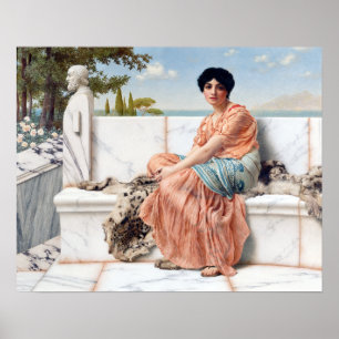 Affiche John William Godward Reverie