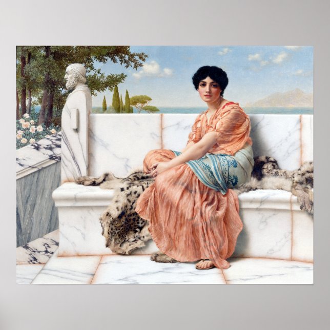 Affiche John William Godward Reverie (Devant)