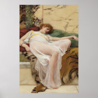 John William Godward - Une Siesta