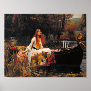 Affiche John William Waterhouse - La Dame De Shalott