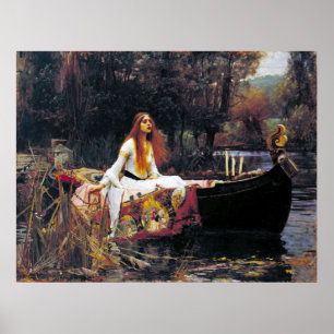 Affiche John William Waterhouse La Dame De Shalott