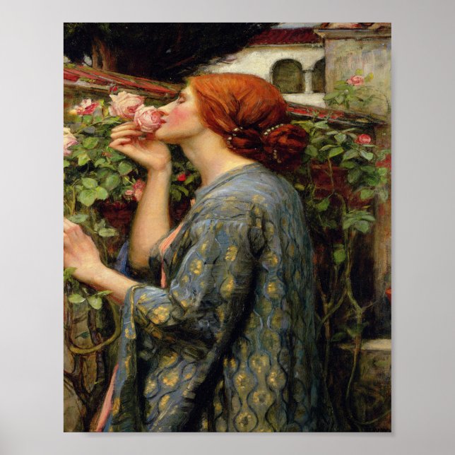 Affiche John William Waterhouse - L'âme du Rose (Devant)