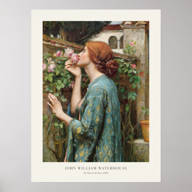 Affiche John William Waterhouse L'âme du Rose 1908 (Devant)