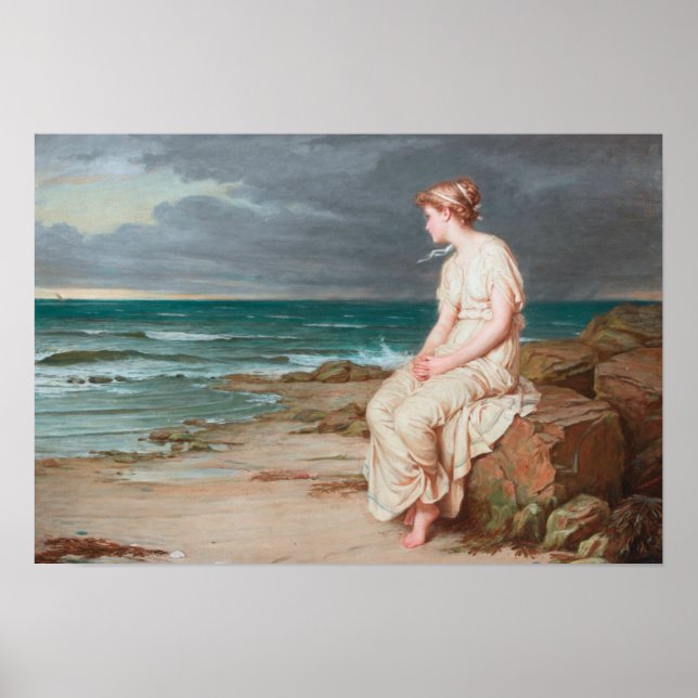 Affiche John William Waterhouse - Miranda (Devant)