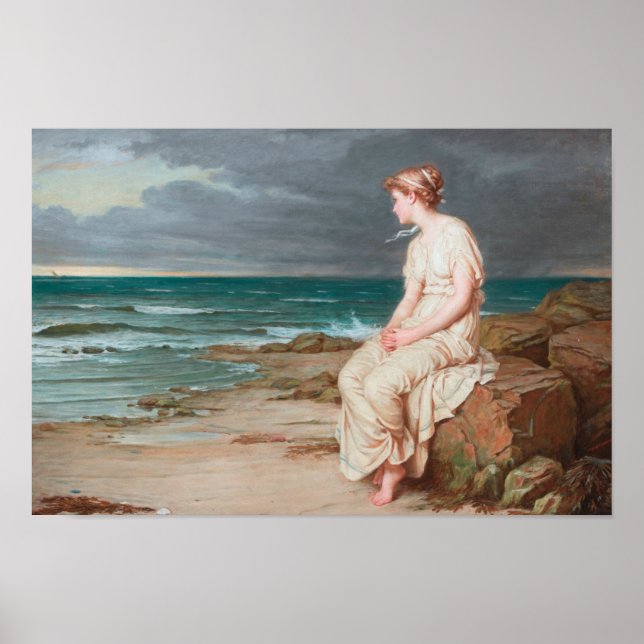 Affiche John William Waterhouse - Miranda (Devant)