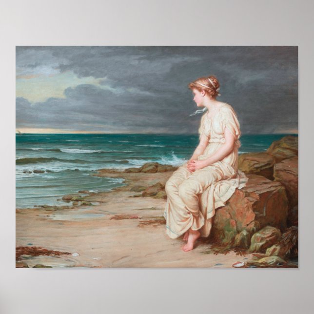 Affiche John William Waterhouse - Miranda (Devant)