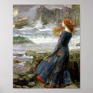 Affiche John William Waterhouse Miranda La tempête