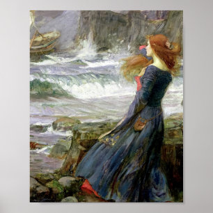 Affiche John William Waterhouse Miranda La tempête