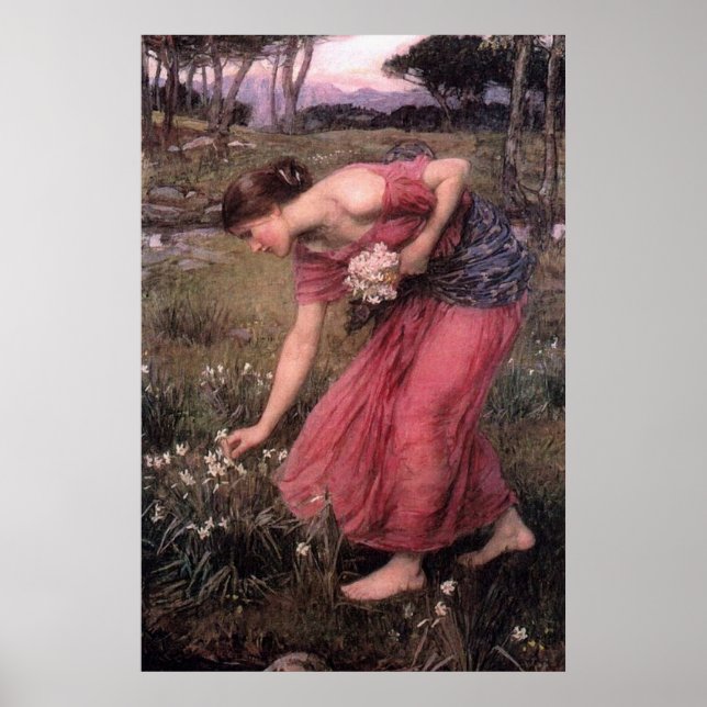 Affiche John William Waterhouse - Narcissus - Imprimer (Devant)