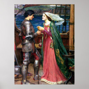 Affiche John William Waterhouse Tristan et Iseult