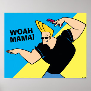 Affiche Johnny Bravo Coiffure