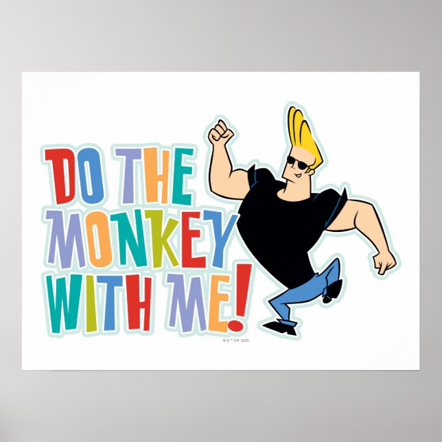 Affiche Johnny Bravo - Faites Le Singe Avec Moi ! (Devant)