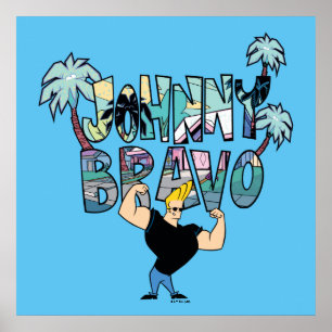 Affiche Johnny Bravo Palm Tree Nom