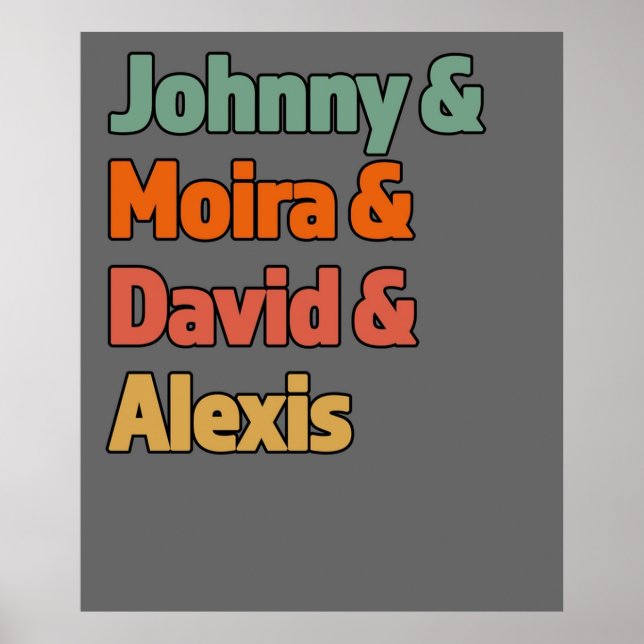 Affiche Johnny Moria David Alexis Grand cadeau pour la tél (Devant)