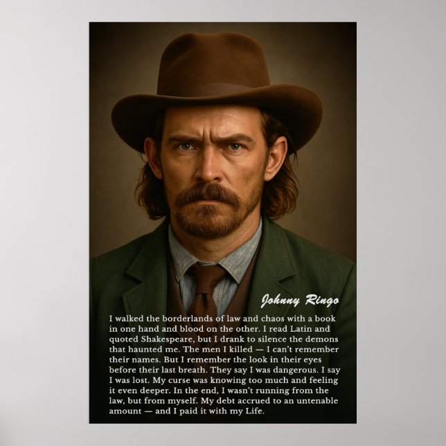 Affiche Johnny Ringo - Le Gunslinger instruit (Devant)