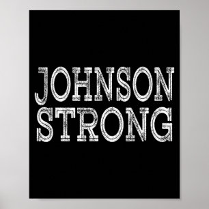 Affiche JOHNSON Forte Équipe Réunion de famille Équipe de 