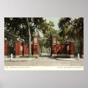 Affiche Johnson Gate Harvard University 1902
