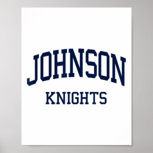 Affiche Johnson High School S Gainesville Ga Retro Sports