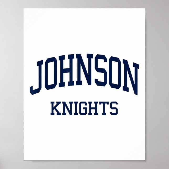Affiche Johnson High School S Gainesville Ga Retro Sports (Devant)