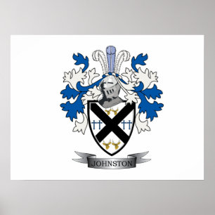 Affiche Johnston Family Crest Coat of Arms