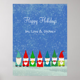 Affiche Joie, Amour & Lutins de Noël
