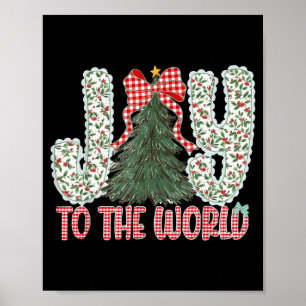 Affiche Joie au monde Jésus Noël chrétien Xmas Tr