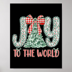 Affiche Joie au monde Jésus Noël chrétien Xmas Tr