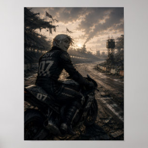 Affiche Joie / Coureur / Piste sans fin