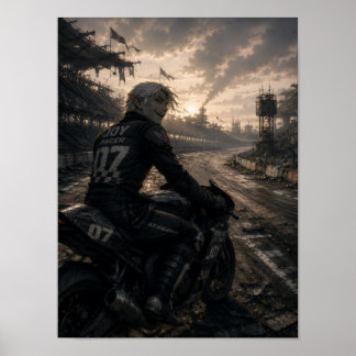 Affiche Joie / Coureur / Piste sans fin