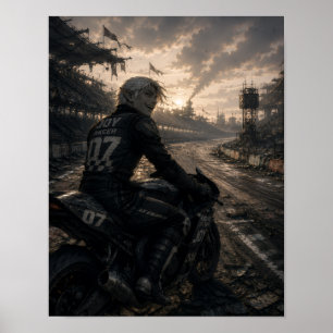 Affiche Joie / Coureur / Piste sans fin