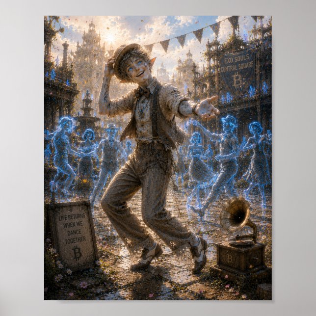 Affiche Joie / Danseuse de swing / Square central (Devant)