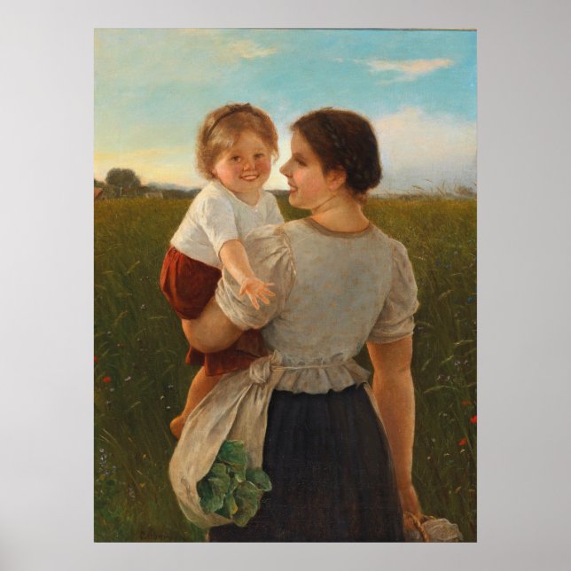 Affiche Joie de la mère (Mère aimante et Fille) (Devant)