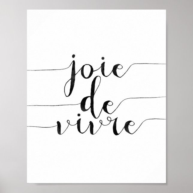 Affiche Joie De Vivre (Devant)