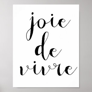 Affiche Joie de vivre