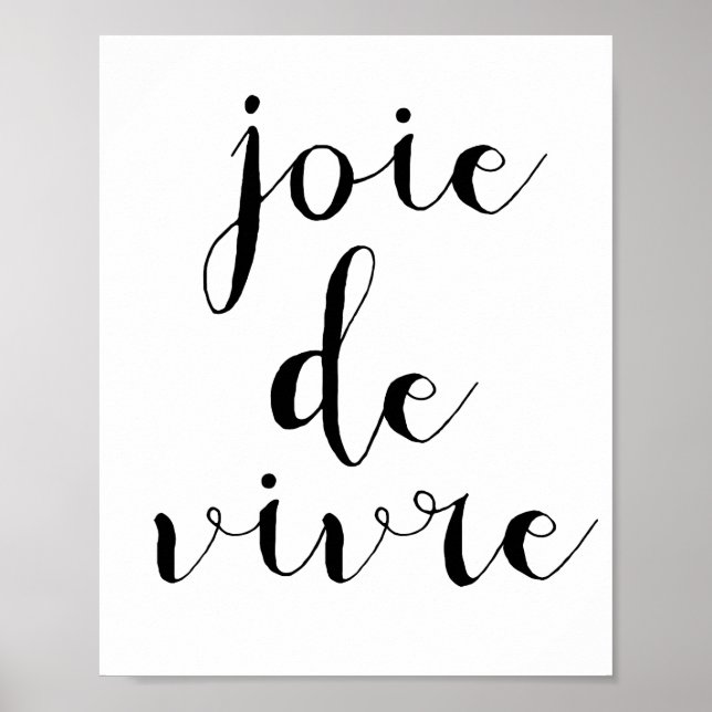Affiche Joie de vivre (Devant)