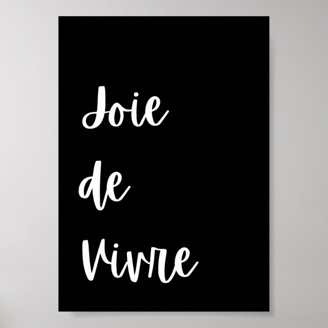 Affiche Joie de Vivre cite inspiration (Devant)